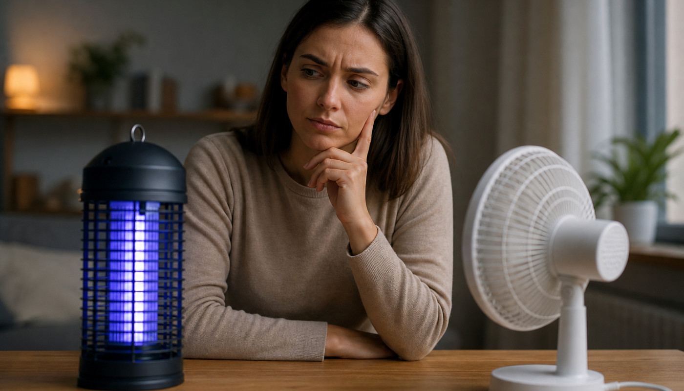 Est-ce que la lampe anti moustique remplace le ventilateur contre les nuisibles ?